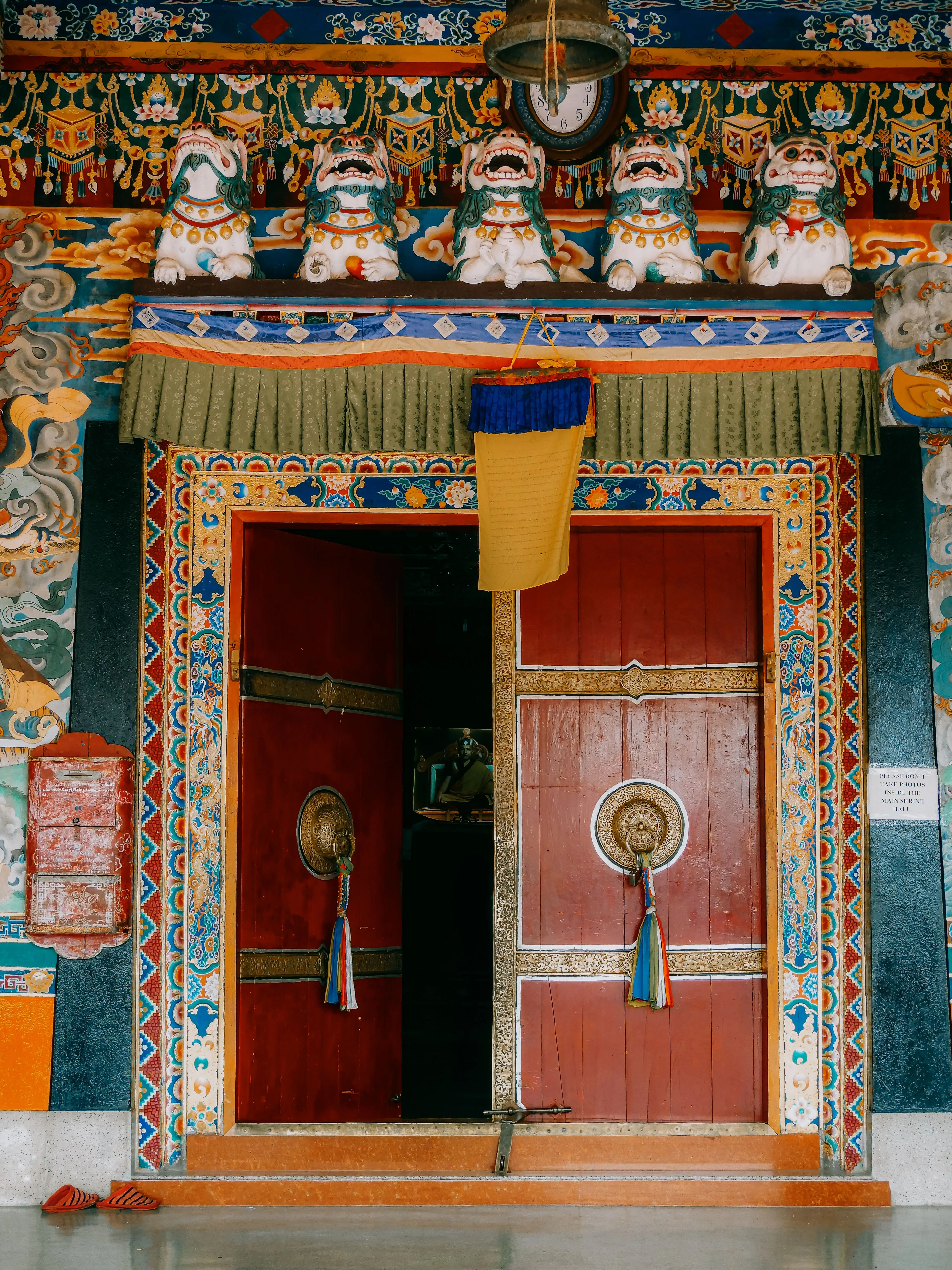 Gangtok monastery door